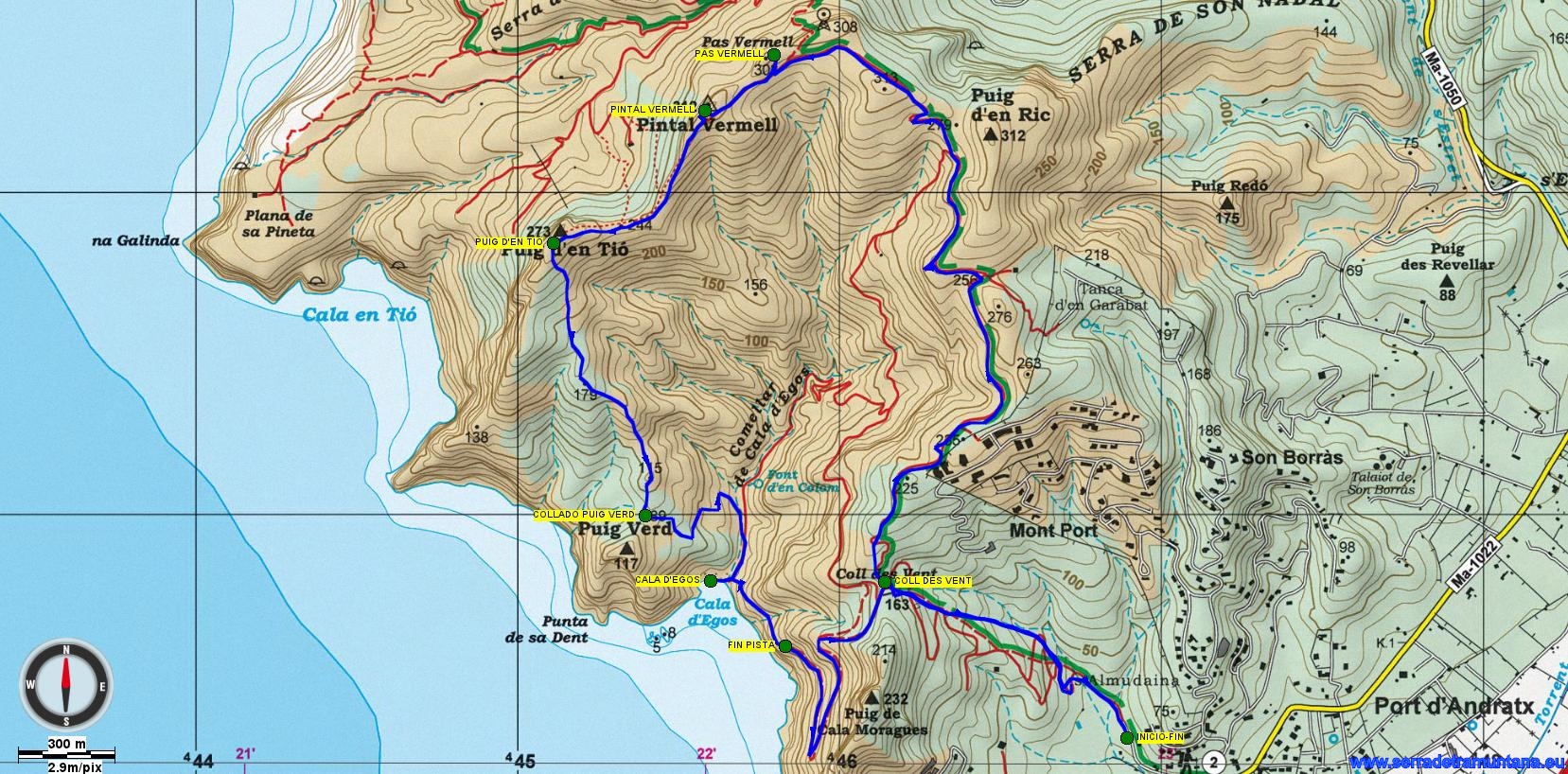 Mapa de la ruta